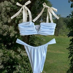 Divino Seas Tropical Blue Bikini Set Medium